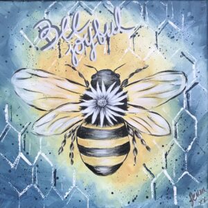 Bee Joyful Canvas Painting
