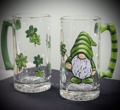 March 9 St Patty's Day Pint Glasses at Chef's!