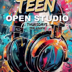 Thursdays 7:00-8:30 Teen Open Studio (Ages 12+)